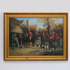 Heywood Hardy (Attr.) Original Antique Oil on Canvas, Signed