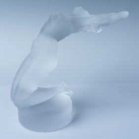 Lalique Crystal Nude Figurine, Chrysis