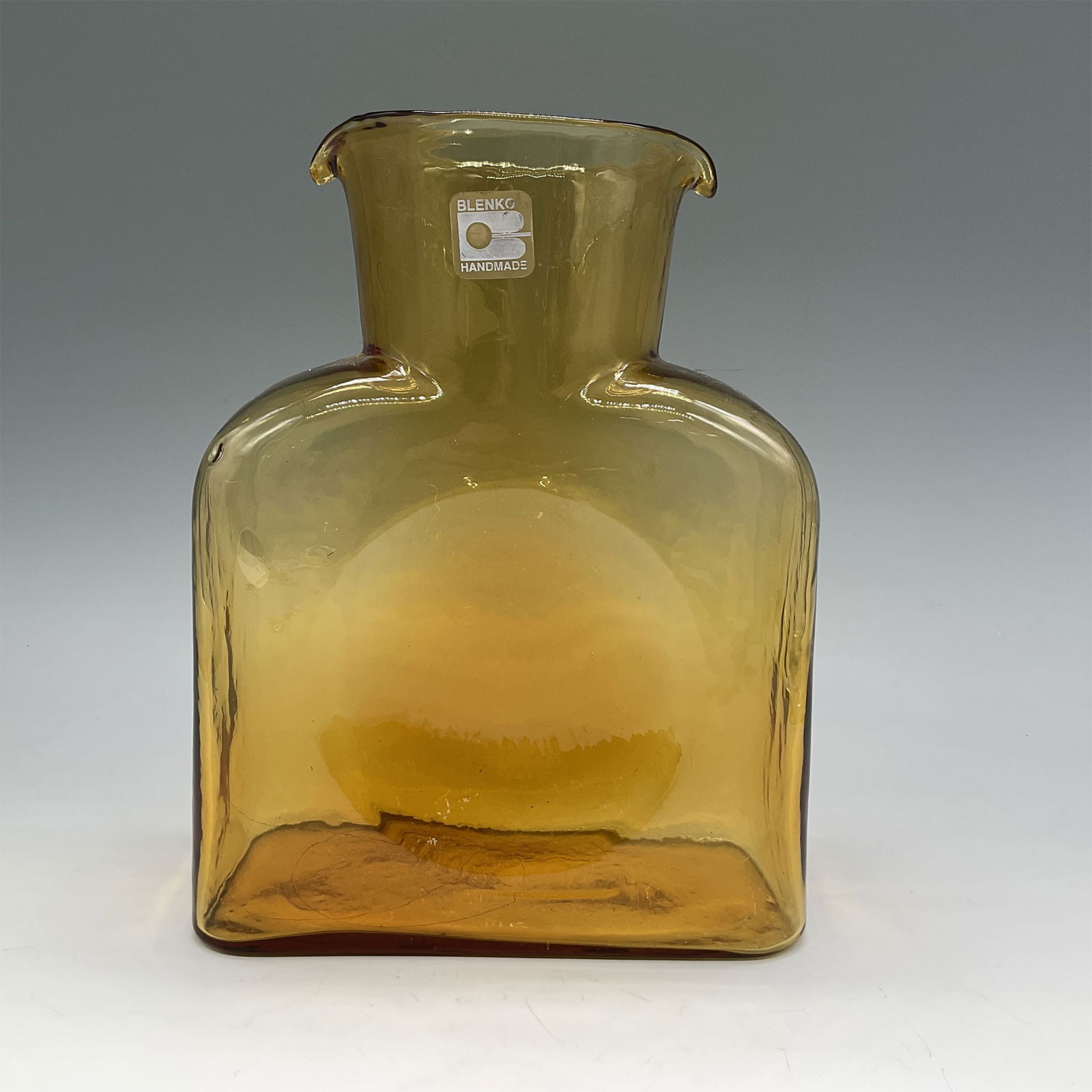 Blenko Amber Glass Water Bottle, Handmade (1 of 4)