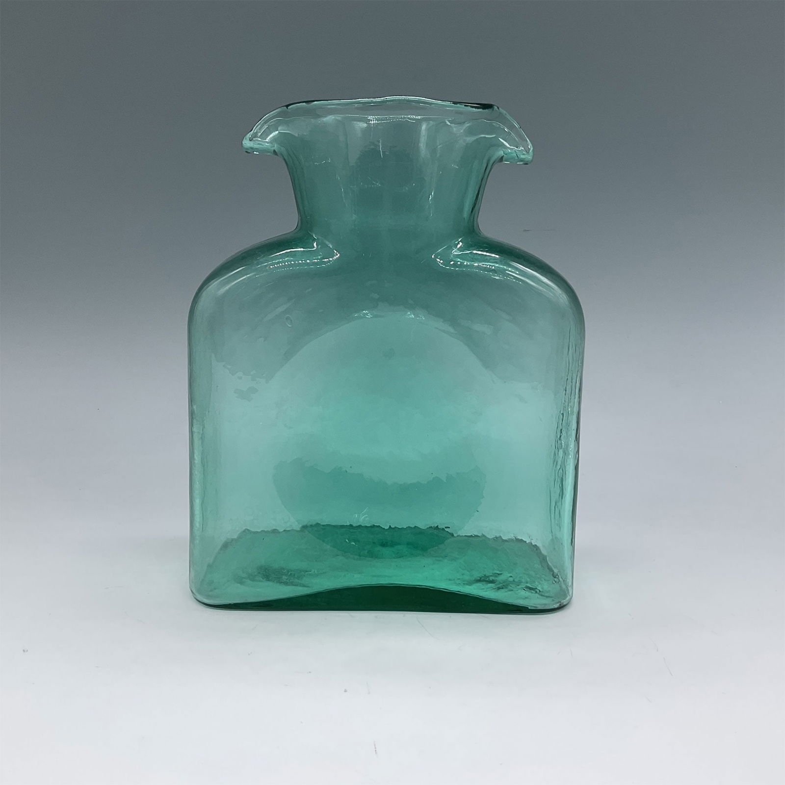 Blenko Glass Water Bottle, Emerald Green (1 of 4)