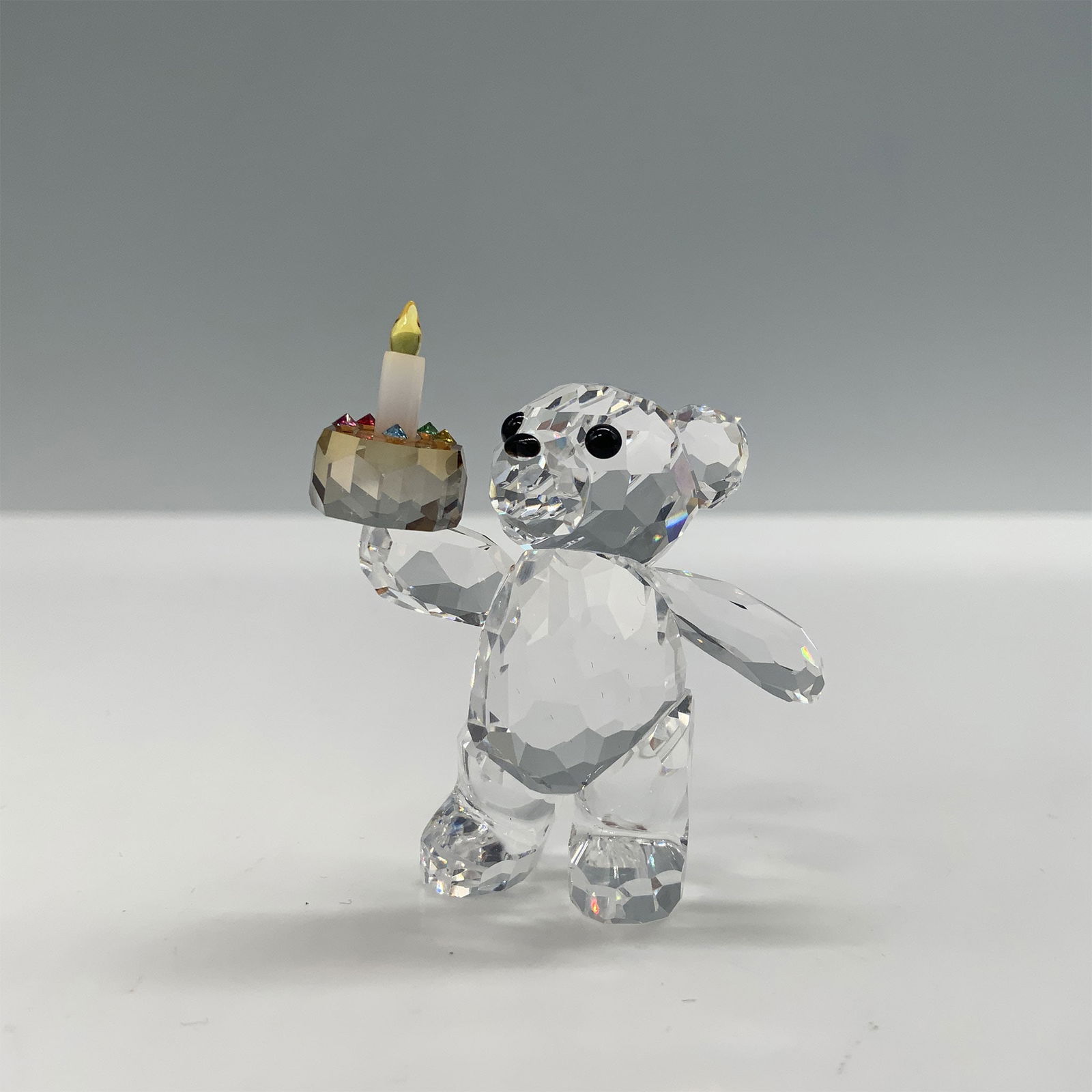 Swarovski Crystal Birthday Bear Figurine with Original Box (1 of 4)