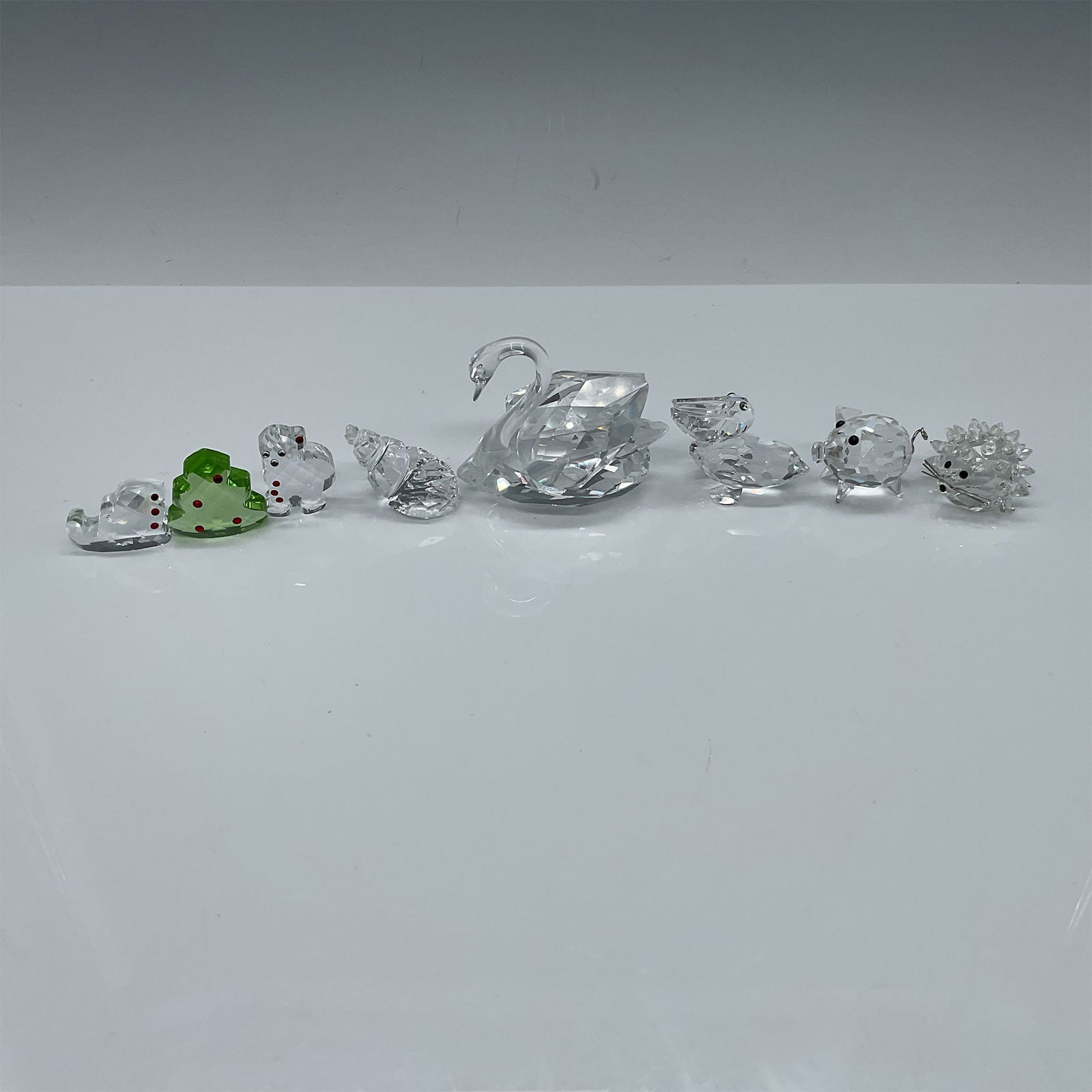 8pc Swarovski Crystal Figurines, Swan, Christmas, and More (1 of 4)