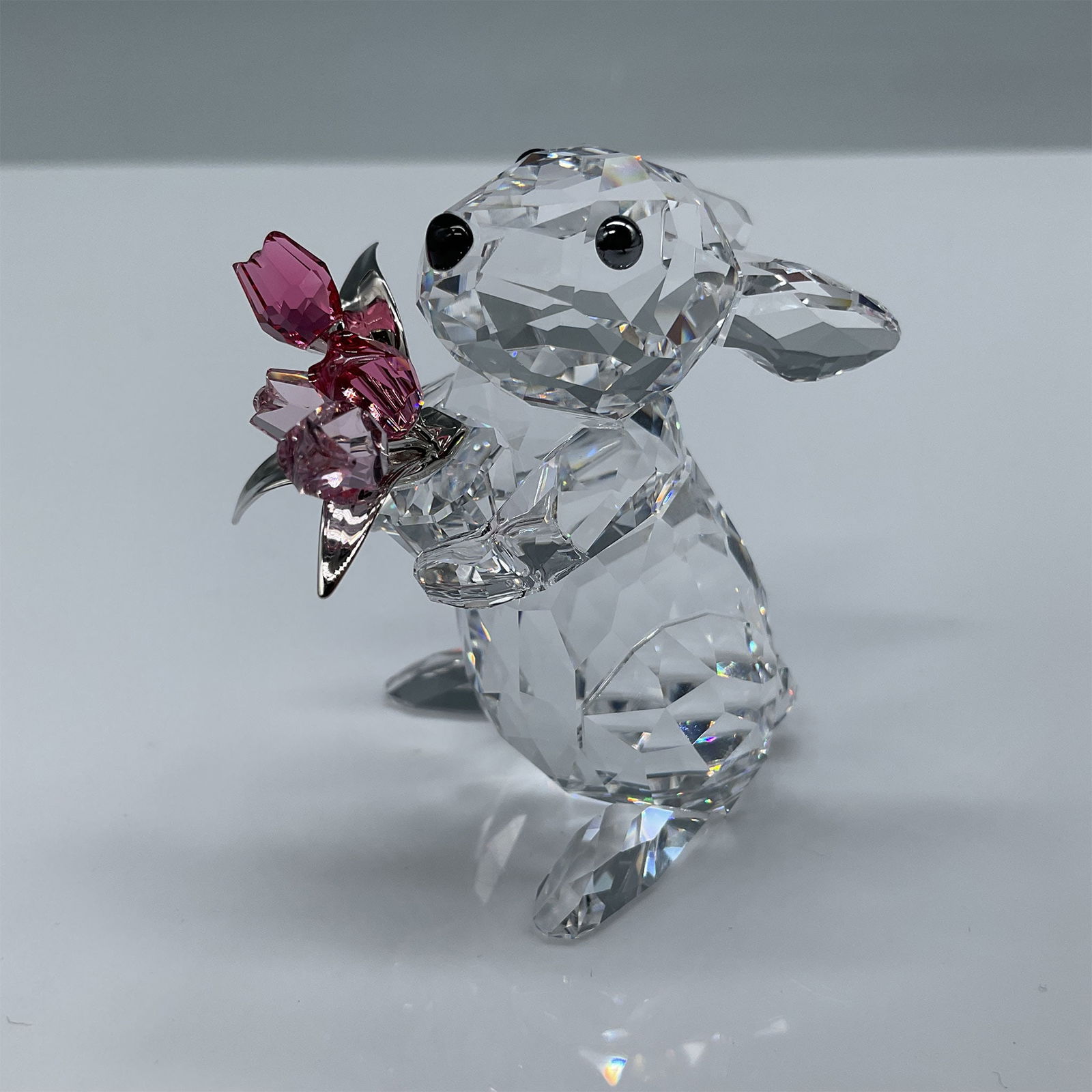 Swarovski Crystal Figurine, Rabbit with Tulip, 1172751 (1 of 5)