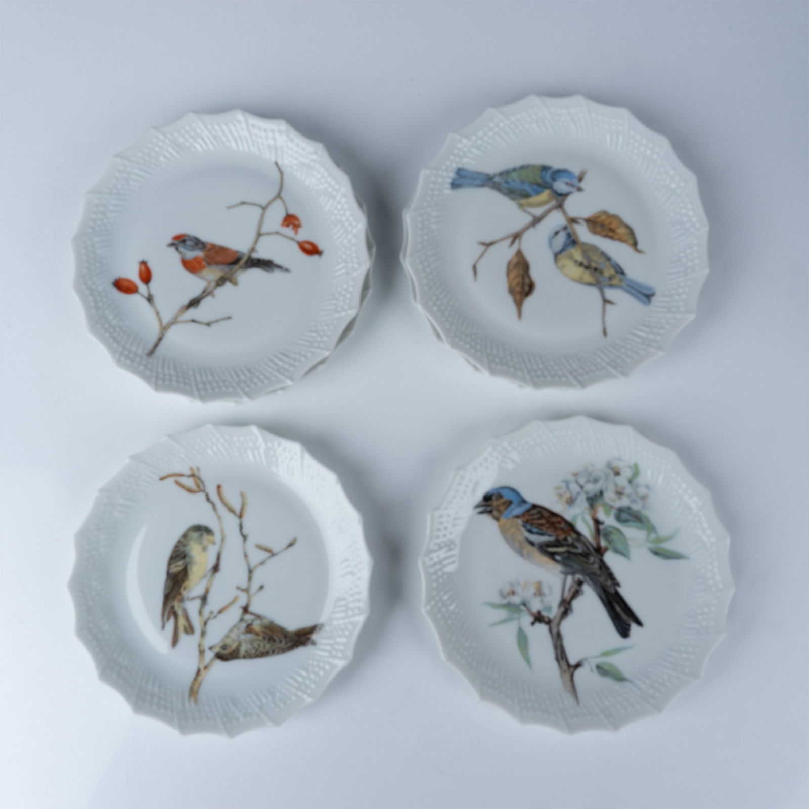 6pc Limoges Porcelain Canape Bird Plates (1 of 3)