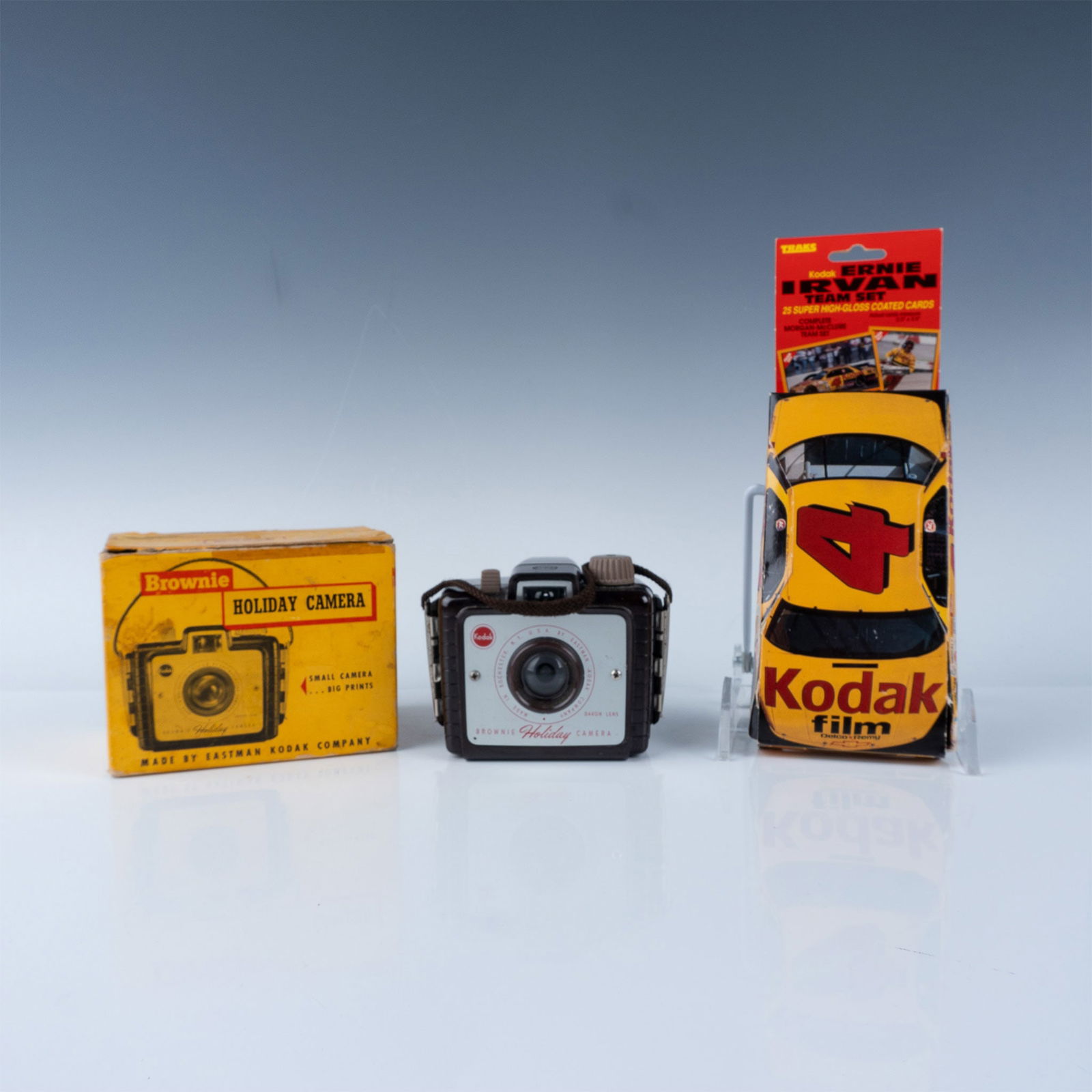 2pc Kodak Brownie Holiday Camera, Box, & Kodak NASCAR (1 of 6)