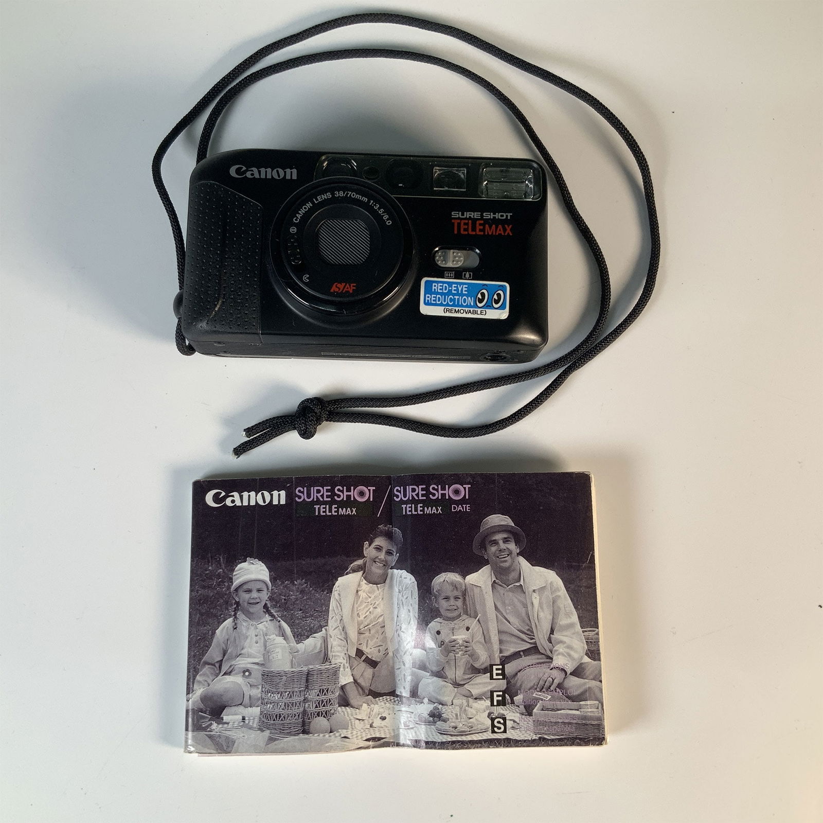 Canon Sure Shot Telemax 38-70mm Camera with Manual (1 of 2)