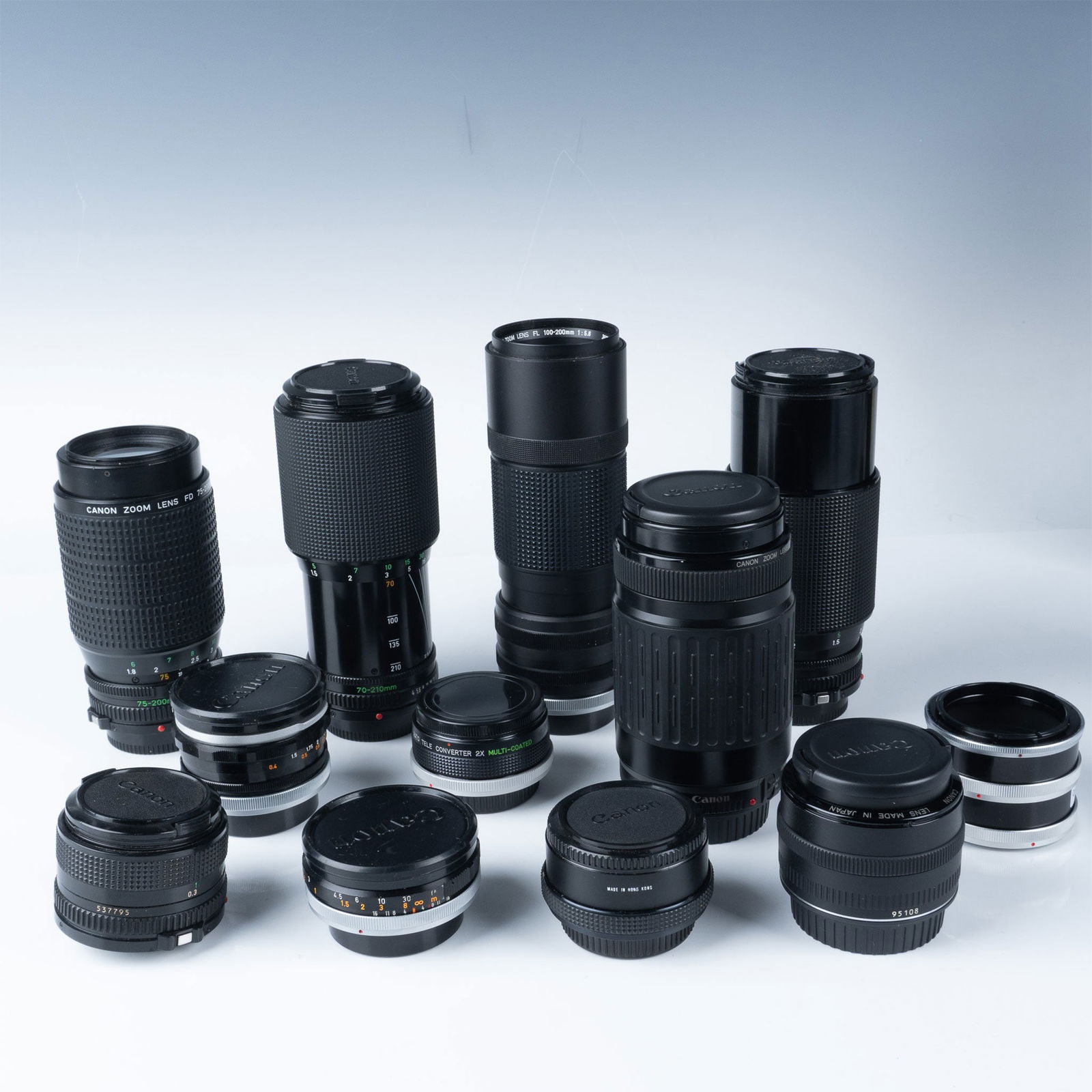 18pc Collection of Canon Camera Lenses (1 of 2)