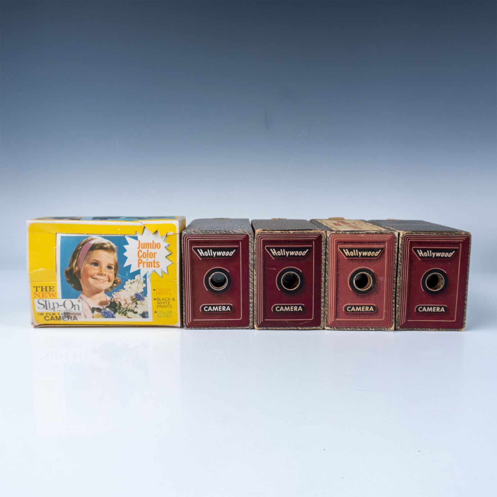 5pc Hollywood Box Cameras & Pixie Film Converter Set (1 of 7)