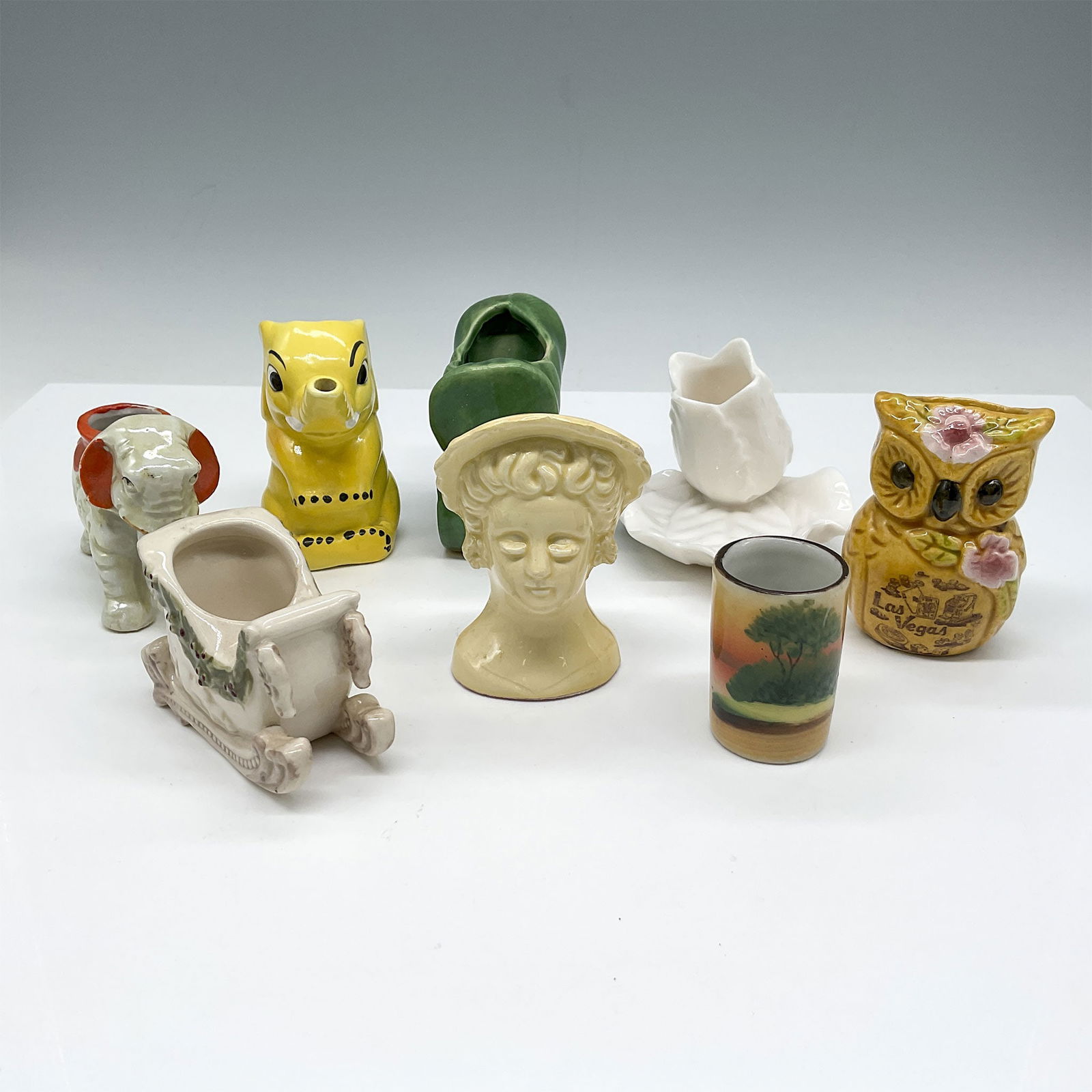 8pc Playful Ceramic Toothpick Holders, Elephants + More (1 of 3)