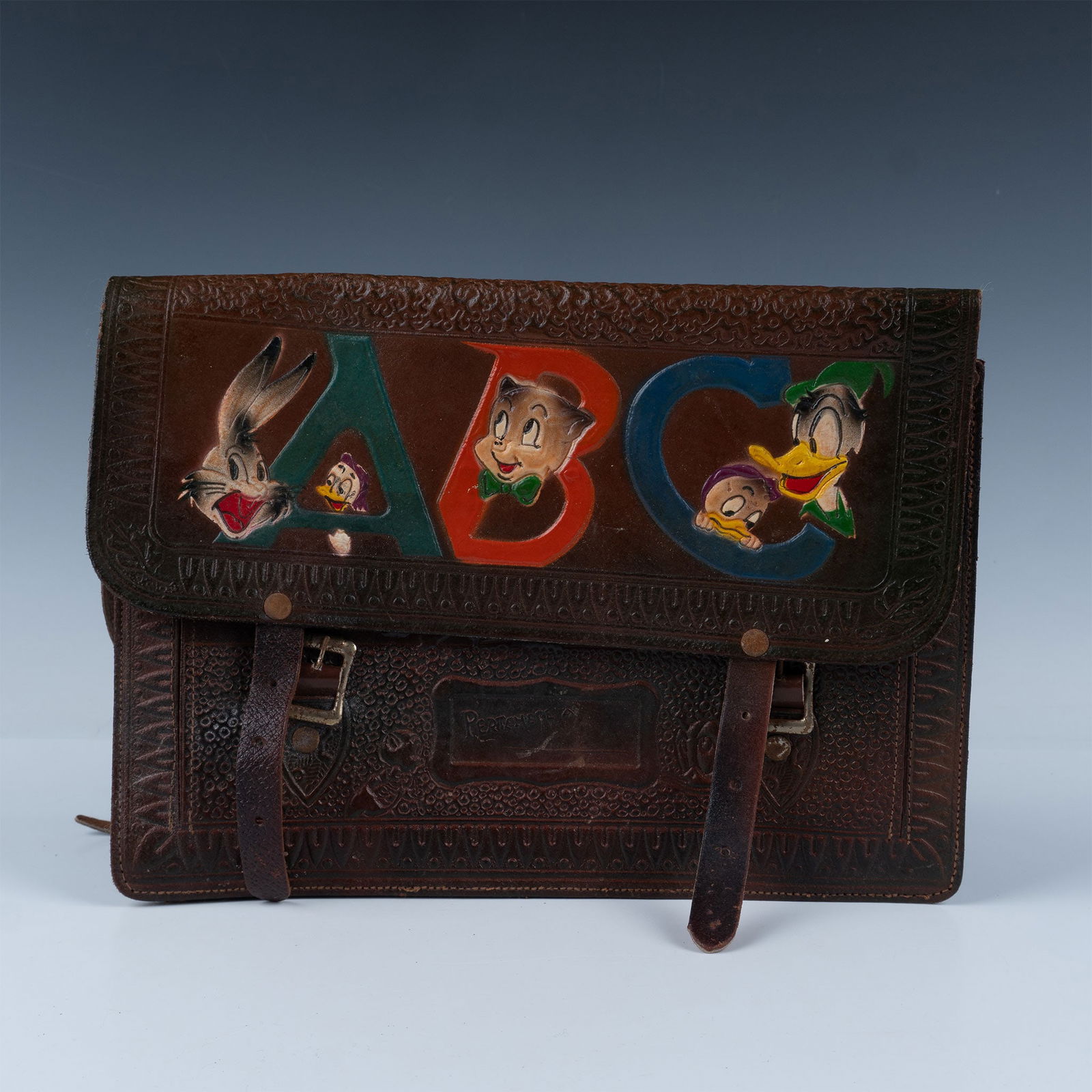 Vintage Disney And Looney Tunes Leather Collectible Bag (1 of 5)