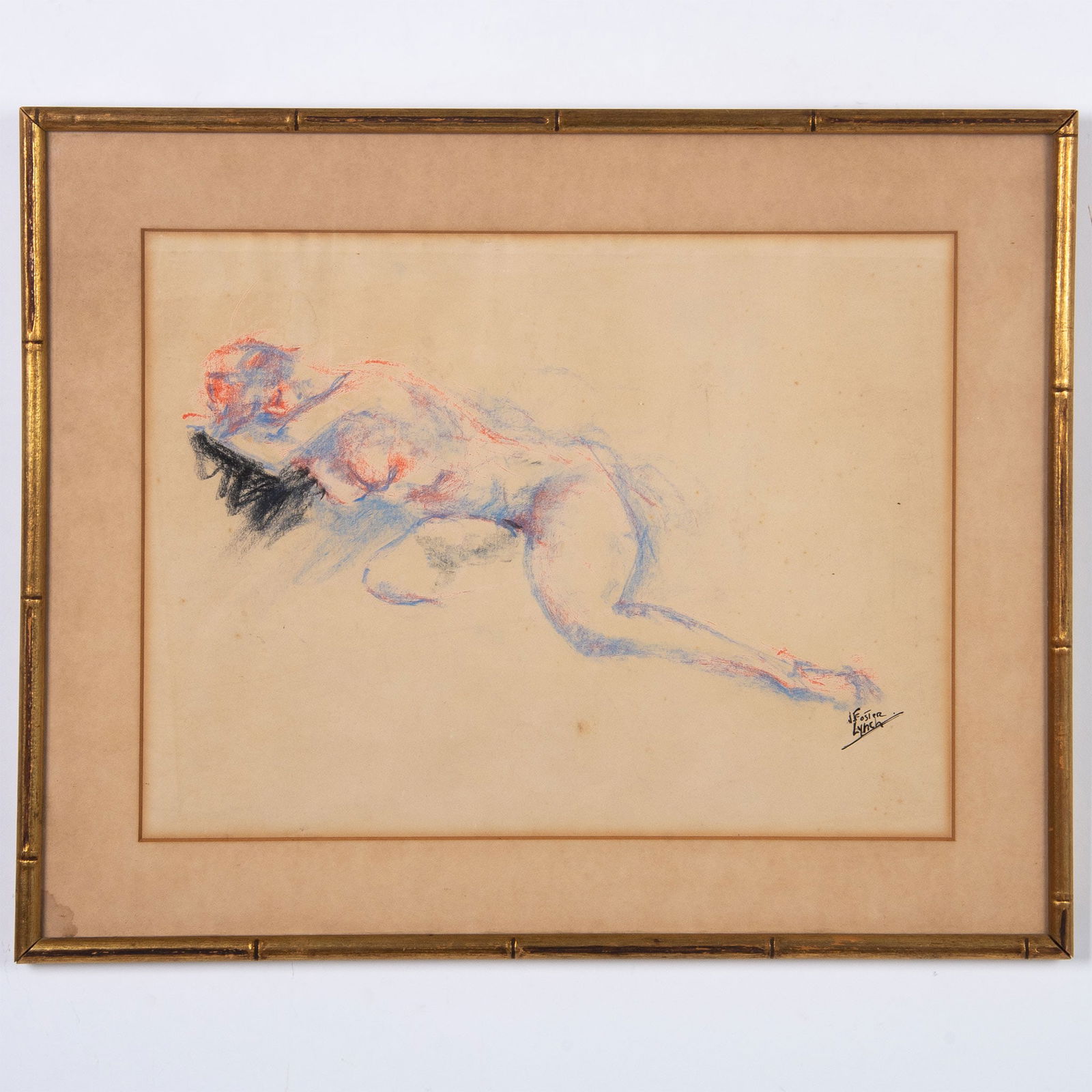 J. Foster Lynch, Female Figure Drawing on Paper (1 of 4)