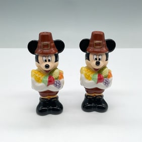 Disney Mickey Mouse Thanksgiving Pilgrim Salt and Pepper Sha
