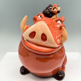 Disney Auctions Timon and Pumbaa Ceramic Cookie Jar