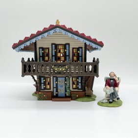 Dept 56 Dickens Village Gads Hill Chalet Figurine Set