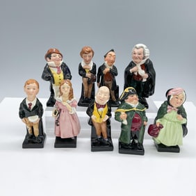 9pc Royal Doulton Dickens Figurines Incomplete Set