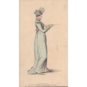 19pc Antique English Fashion Magazine Engravings