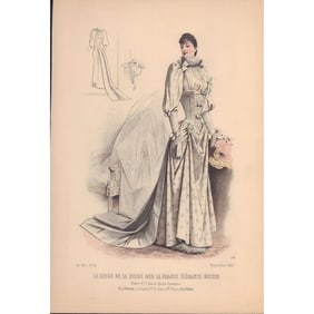 20pc Antique French Fashion Magazine Engravings