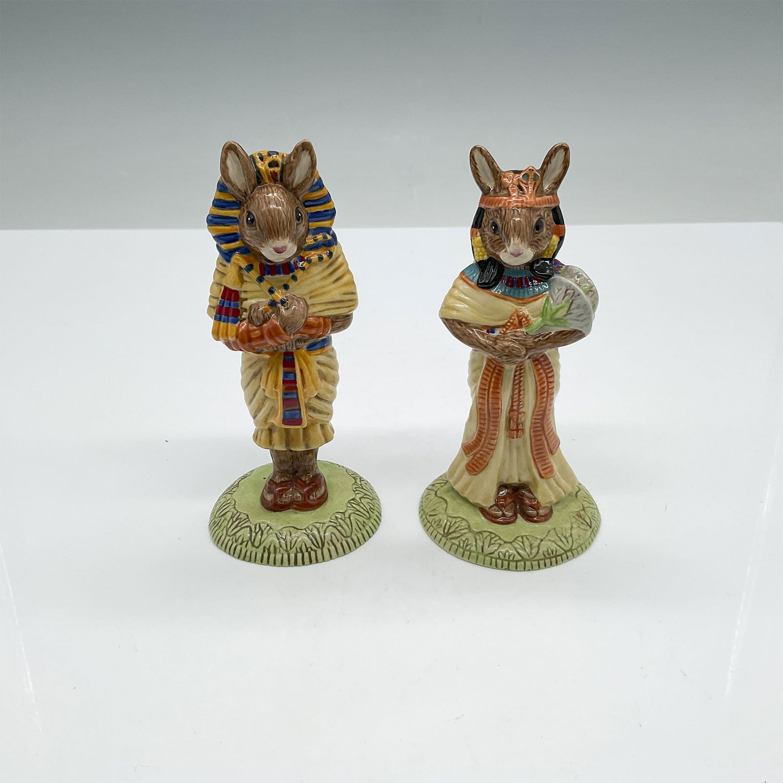 2pc Royal Doulton Bunnykins Figurines, Tut & Ankhesenamun (1 of 3)