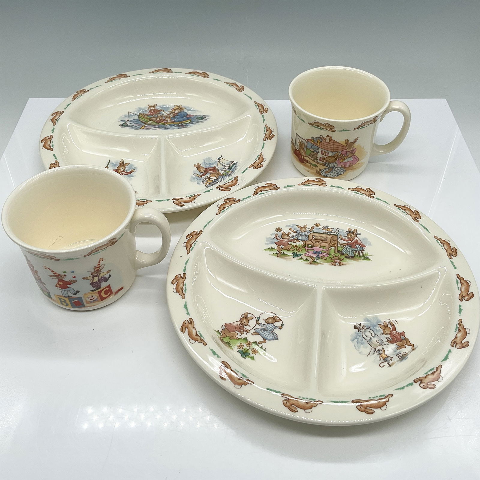 4pc Royal Doulton Bunnykins Children's Plates & Cups (1 of 6)