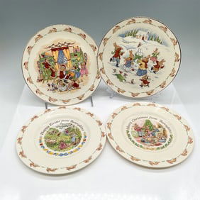 4pc Royal Doulton Bunnykins Picture Plates