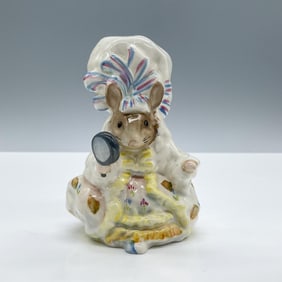 Beswick Beatrix Potter Figurine, Lady Mouse Gloucester, Gold