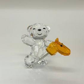 Swarovski Crystal Figurine, Kris Bear Let's Ride