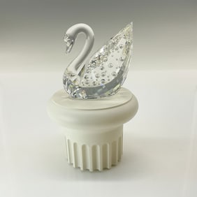 Swarovski Crystal Figurine, Centenary Swan & Pedestal 187407