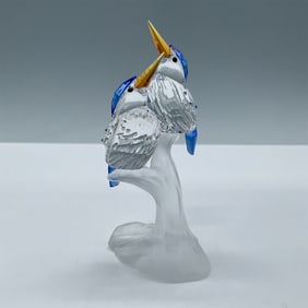 Swarovski Crystal Figurine, Malachite Kingfisher
