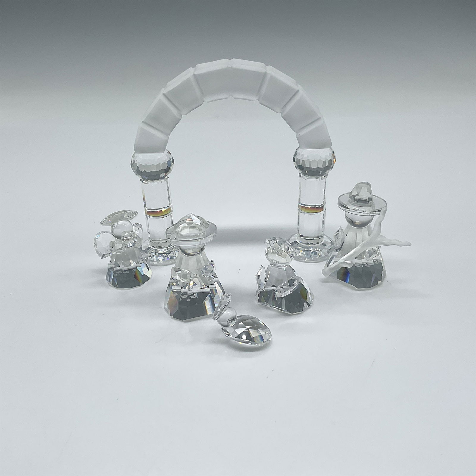 3pc Swarovski Silver Crystal Figurines, Nativity Scene (1 of 4)