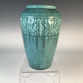 Rookwood Pottery Vase, Aqua, XXVIII (1928)