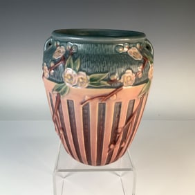 Roseville Pottery Vase, Cherry Blossom Pattern
