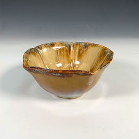 Fulper Pottery Beige Glazed Art Bowl