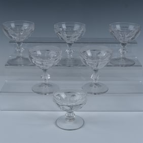 6pc Heisey Sherbet Glasses, Old Sandwich