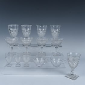 14pc Westmoreland Clear Goblets and Cups