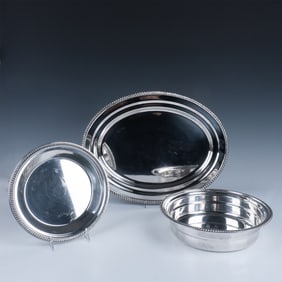 3pc English-Style Silverplated Tableware Assortment