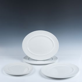 4pc Johnson Brothers Ironstone Serving Platters, Athena