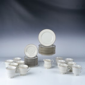 37pc Ranmaru Dynasty Ivory Elegance Tea Set