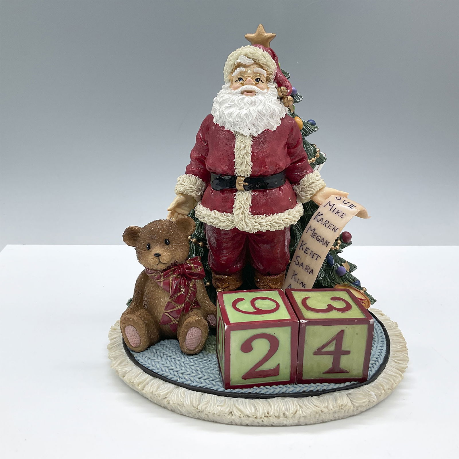 Fitz and Floyd Resin Holiday Musical Countdown Calendar (1 of 4)