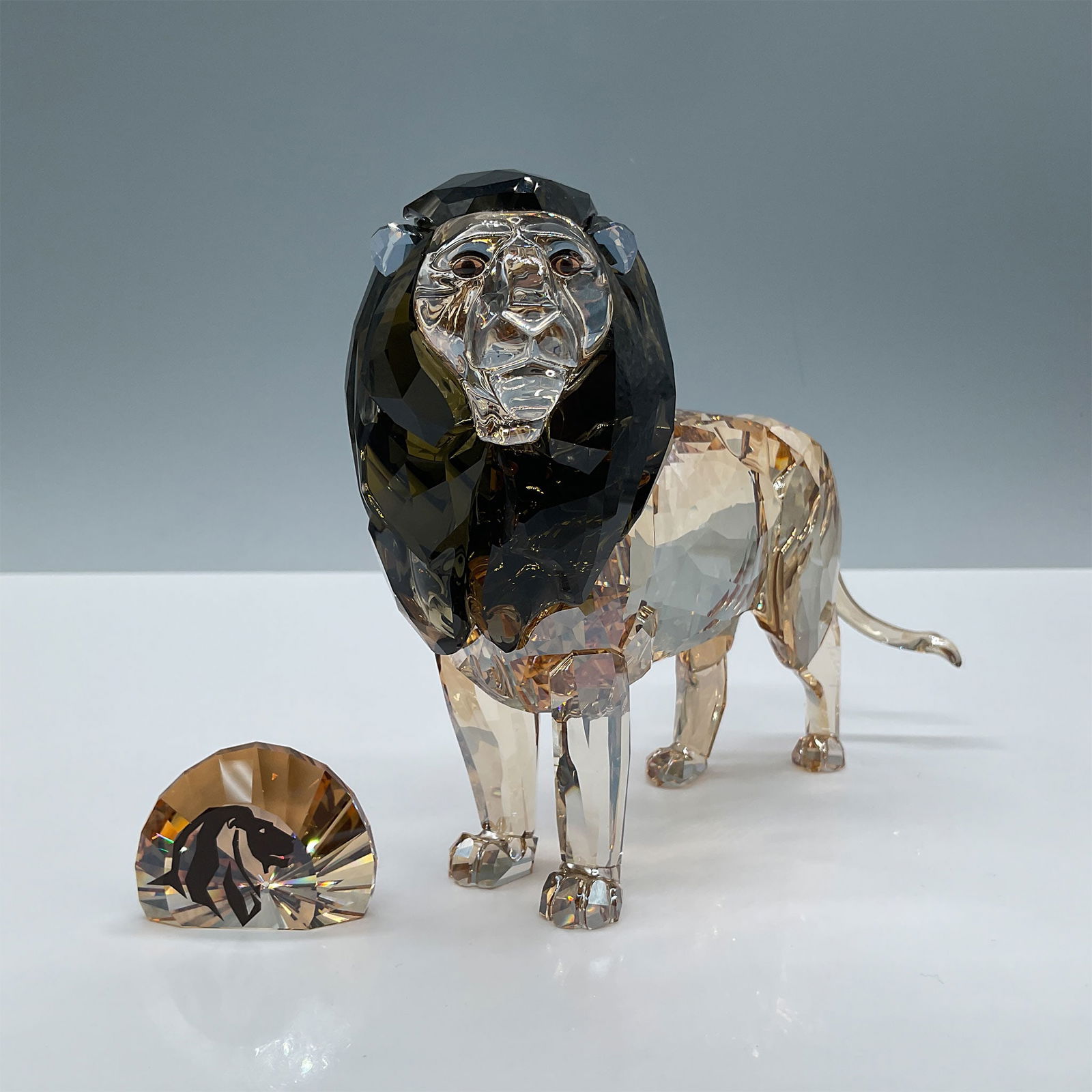 2pc Swarovski Crystal Figurine, Lion Akili and Paperweight (1 of 6)