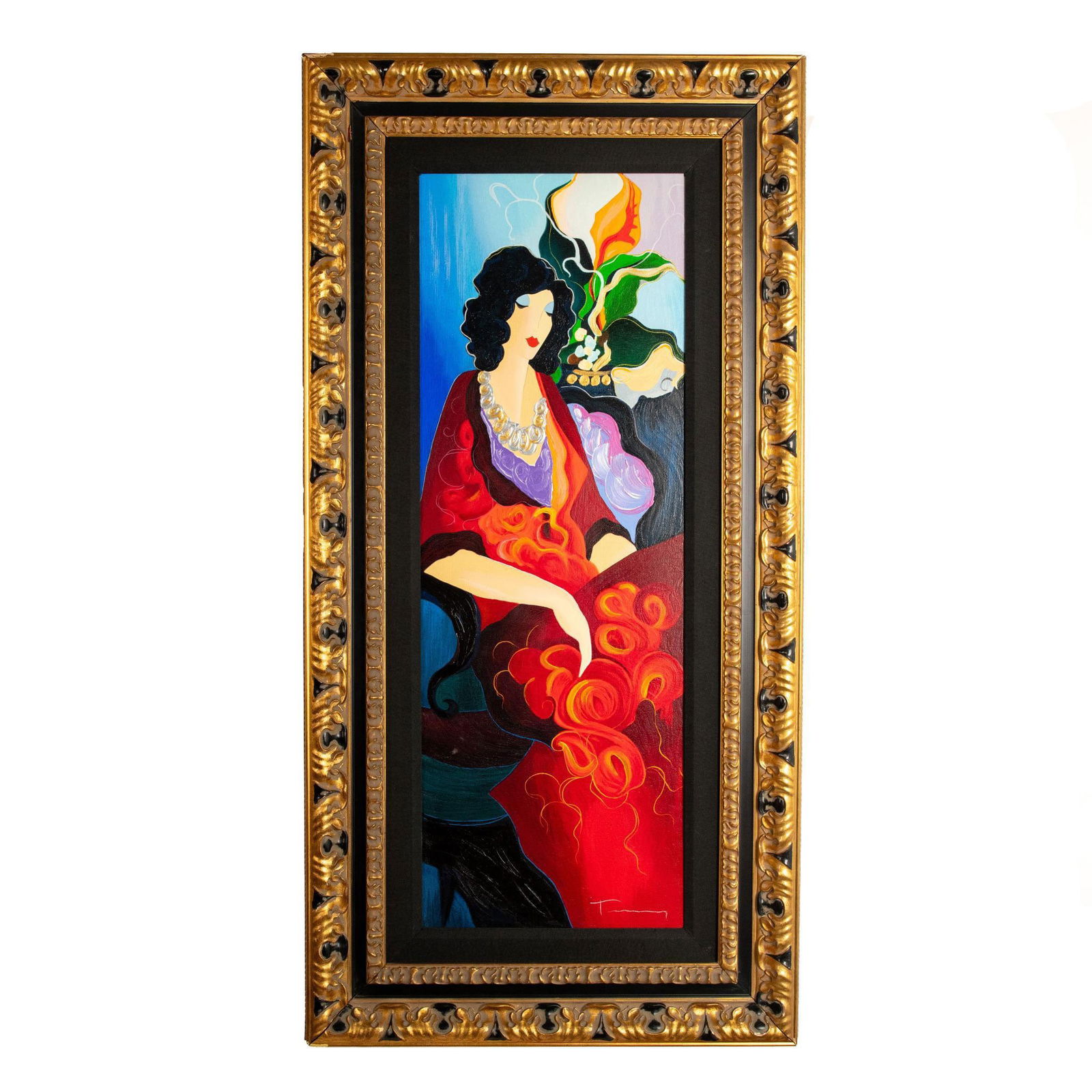 Itzchak Tarkay, Hand-Embellished Serigraph on Canvas, Signed (1 of 8)