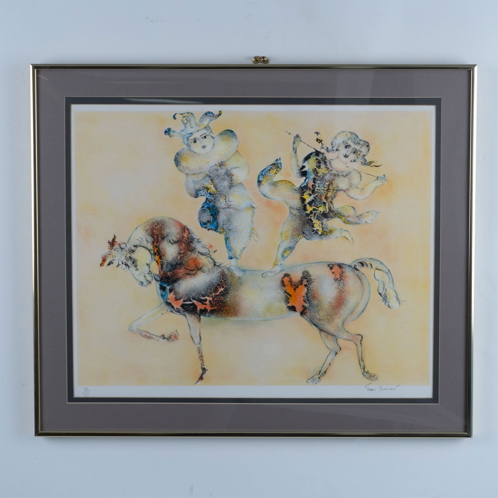 Satki Burman, Original Color Lithograph on Paper, Signed (1 of 6)