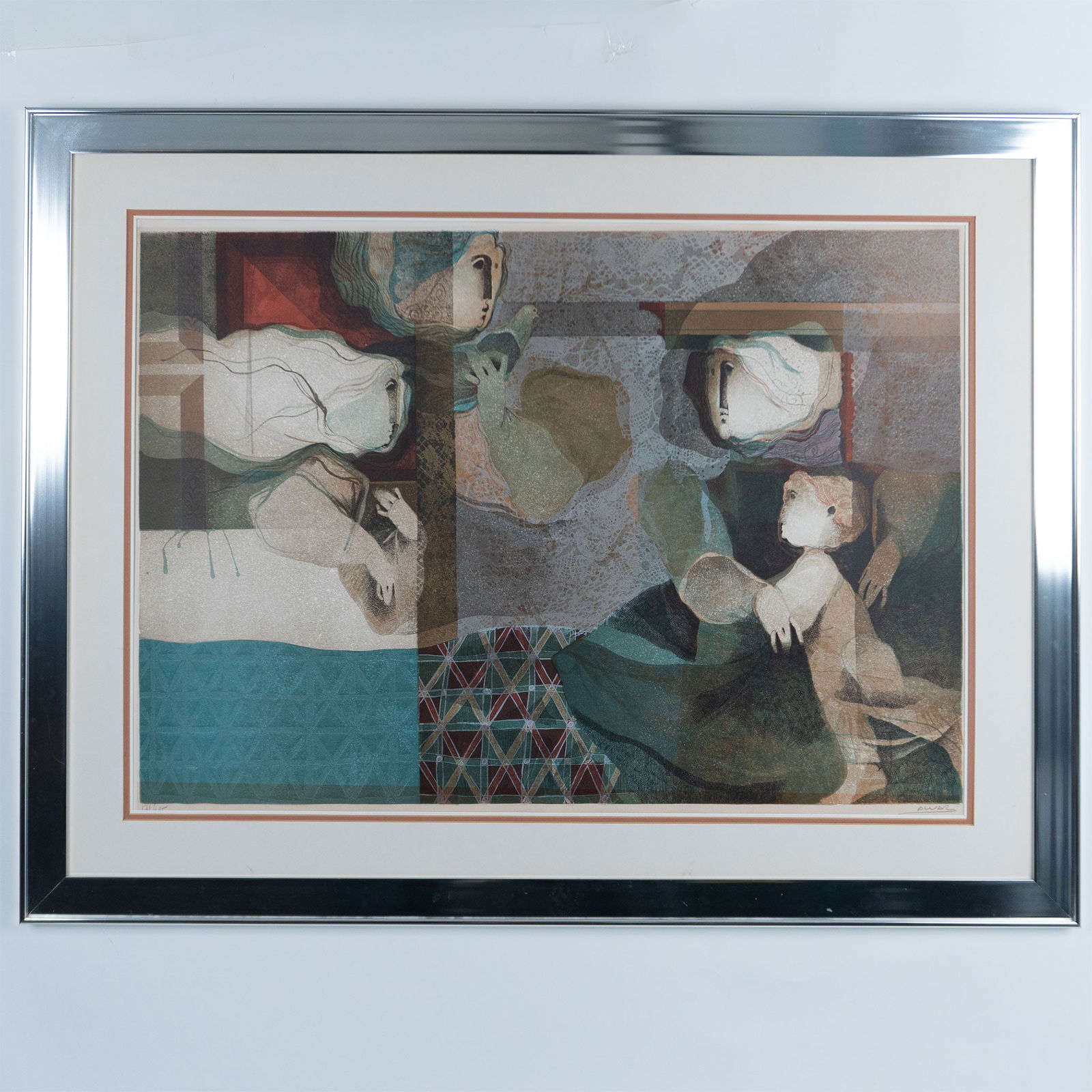 Sunor Alvar, Color Lithograph on Embossed Paper, Signed (1 of 7)