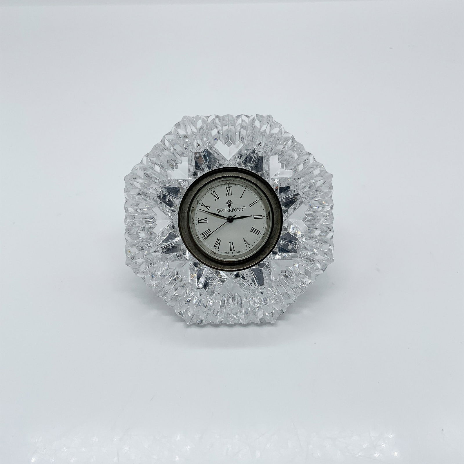 Waterford Crystal Desk Clock, Faceted Diamond Design (1 of 3)