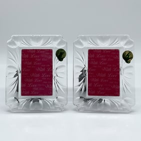 Waterford Crystal Photo Frames, Pair