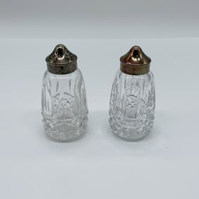 Pair of Waterford Crystal Lismore Salt and Pepper Shakers