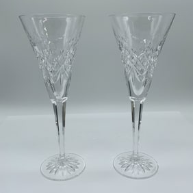 Waterford Crystal Toasting Flutes, Mickey Mouse Pair