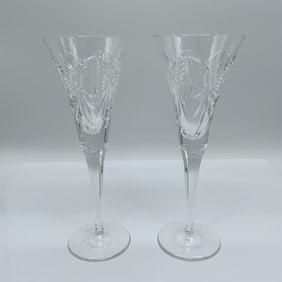 Waterford Crystal Toasting Flutes, Millennium Collection