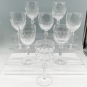 Waterford Curraghmore Crystal Goblets, Set of Eight