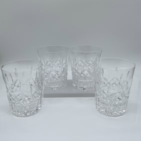 4pc Waterford Crystal Old Fashioned Glasses