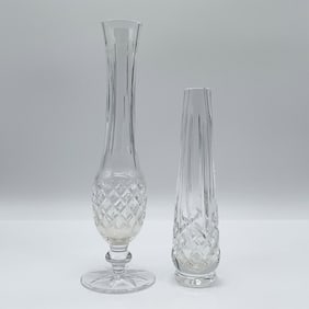 2pc Waterford Crystal Vases
